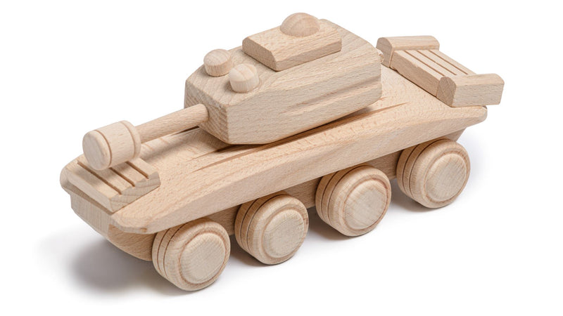 Handmade Wooden Toy Tank – Prestige Wicker