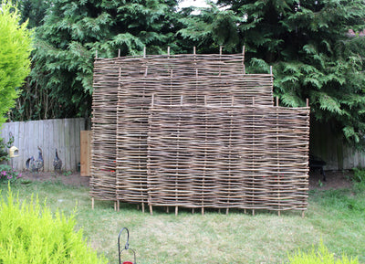 Hazel Wood Fence Panel Hurdle HOME AND GARDEN Prestige Wicker 6 feet by 4 feet 