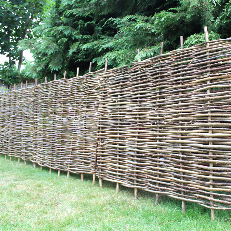 Hazel Wood Fence Panel Hurdle HOME AND GARDEN Prestige Wicker 