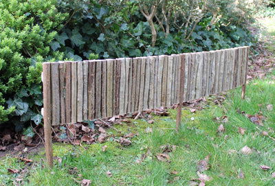 Hazel wood Garden Fence Border Edging Lawn 20cm ( height ) HOME AND GARDEN Prestige Wicker 