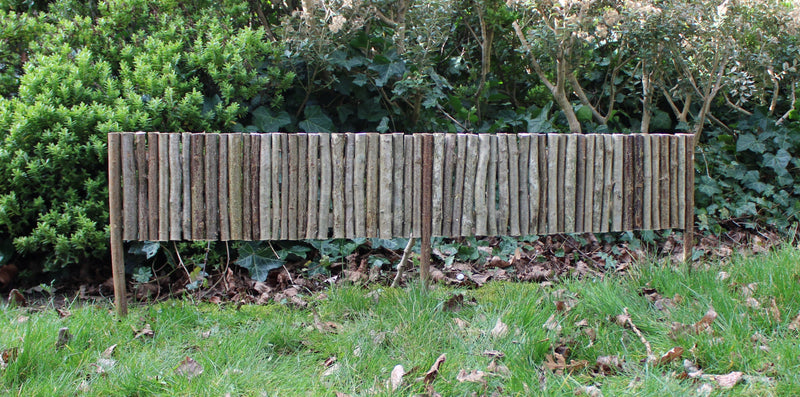 Hazel wood Garden Fence Border Edging Lawn 20cm ( height ) HOME AND GARDEN Prestige Wicker 