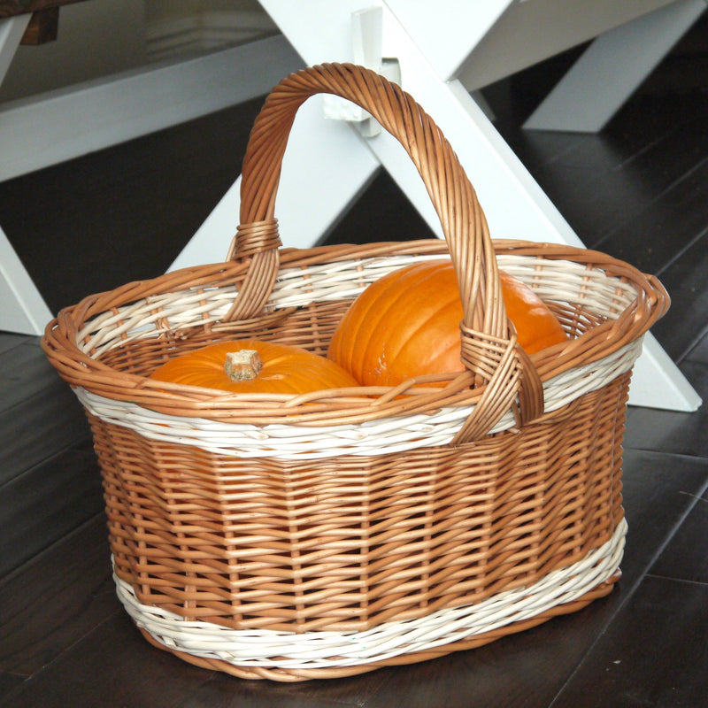 Large Wicker Carry Basket Home & Garden Prestige Wicker 