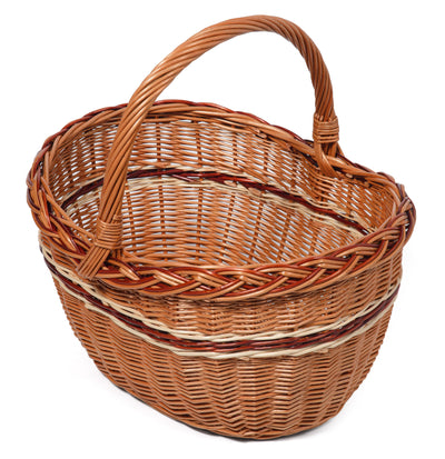 Large Wicker Willow Carrie Basket - Happy Days Home & Garden Prestige Wicker 