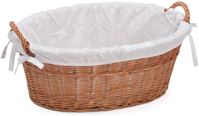 Lined Wicker Laundry Basket Home & Garden Prestige Wicker 