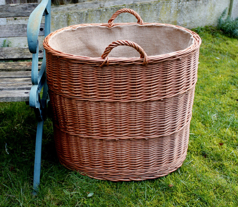 Oval Deep Large Storage Log Basket Storage & Organization Prestige Wicker 