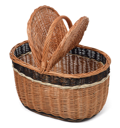 Oval Wicker Picnic Basket- Nana HAMPERS Prestige Wicker 