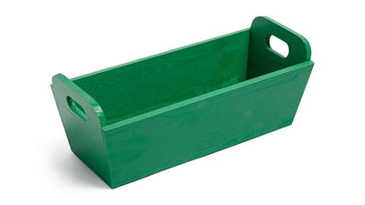 Rectangular Wooden Plant Pot with Handles Pots & Planters Prestige Wicker Green 