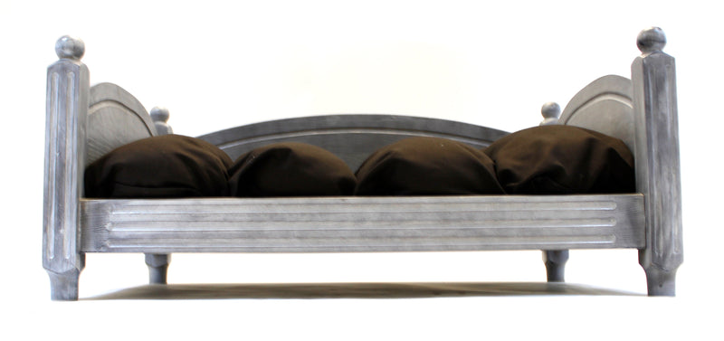 Shabby Chic Style Luxury Dog Bed Wooden HOME AND GARDEN Prestige Wicker Dark 