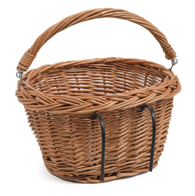 Small wicker Bicycle Shopping Basket - Griten Home & Garden Prestige Wicker 