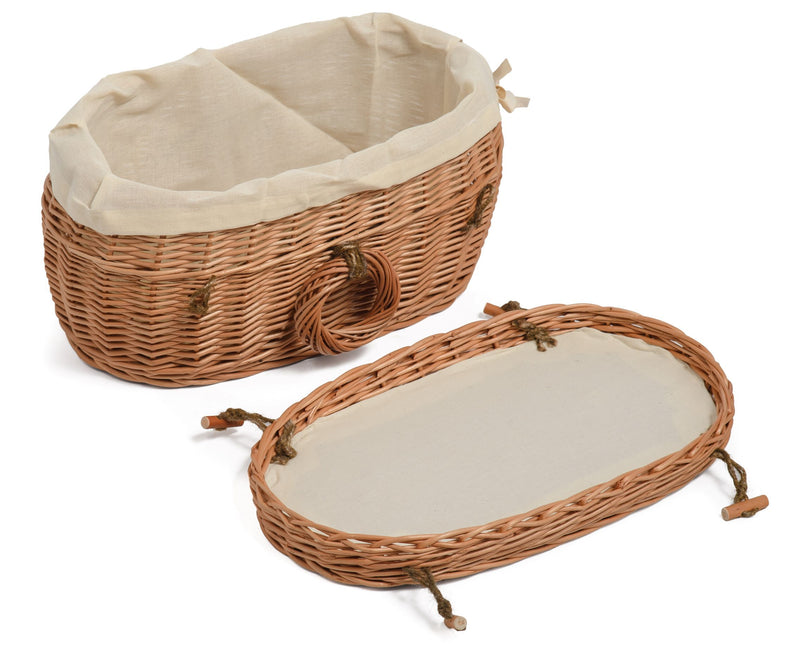 Small Wicker Pet Coffin Memorial funeral and burial casket Pets Prestige Wicker 