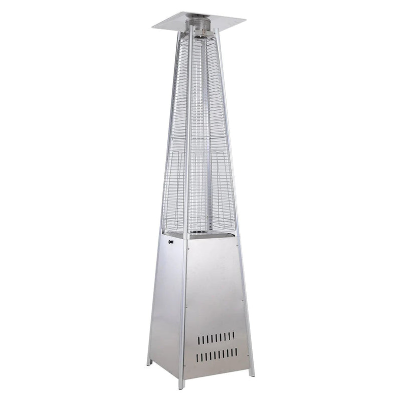 Square Outdoor Gas Pyramid Patio Heater HOME AND GARDEN Prestige Wicker 