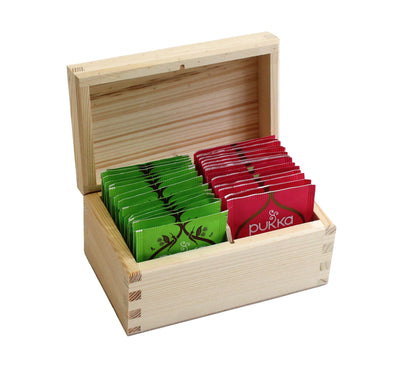 Tea Box Prestige Wicker 2 compartment 