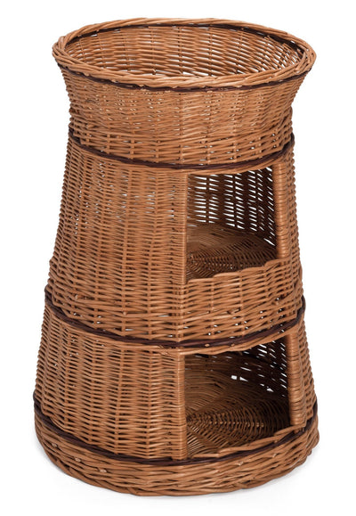 Three Tier Wicker Cat House Pets Prestige Wicker 