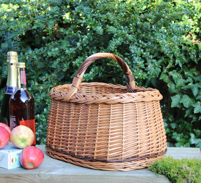 Wicker Basket with Handle Westie Home & Garden Prestige Wicker 