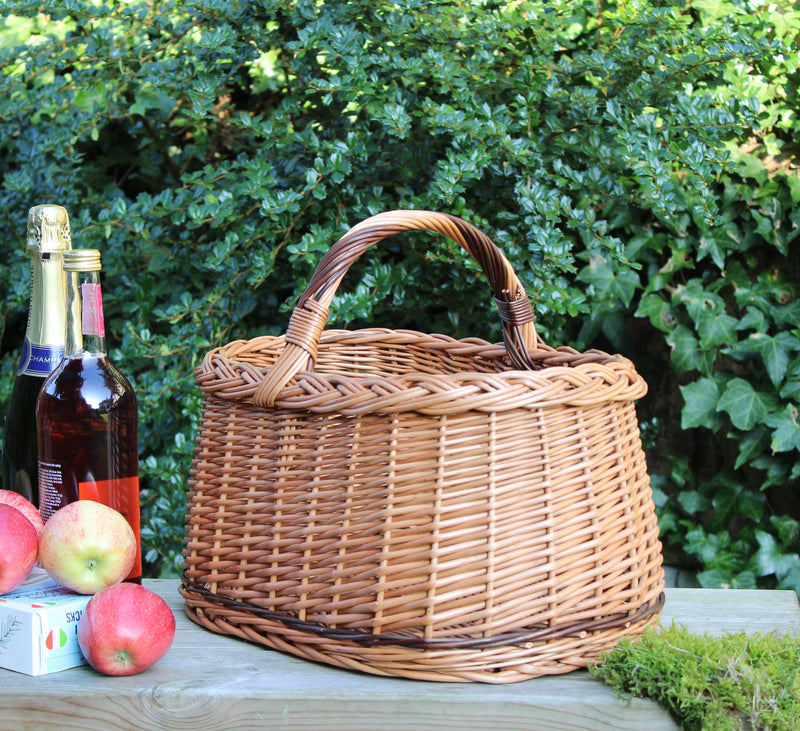 Wicker Basket with Handle Westie Home & Garden Prestige Wicker 