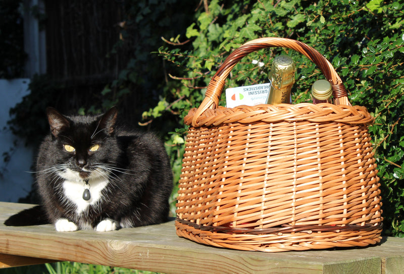 Wicker Basket with Handle Westie Home & Garden Prestige Wicker 