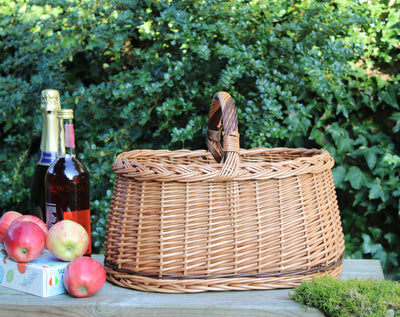 Wicker Basket with Handle Westie Home & Garden Prestige Wicker 
