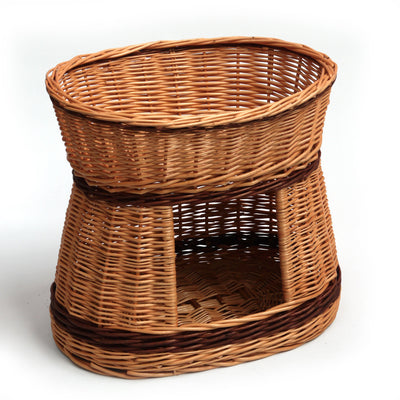 Wicker Cat House Bed Pets Prestige Wicker 