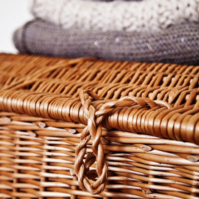 Wicker Chest Storage Basket Home & Garden Prestige Wicker 