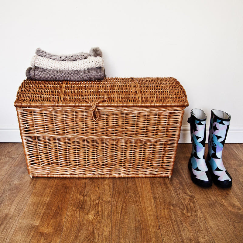 Wicker Chest Storage Basket Home & Garden Prestige Wicker 
