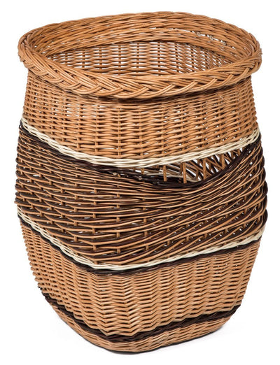 Wicker Laundry Basket Lidded with Linner Home & Garden Prestige Wicker 