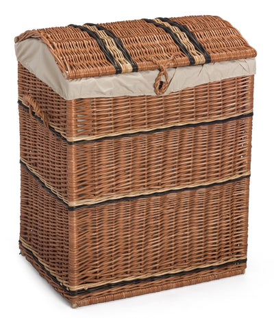 Wicker Laundry Basket Lined Medium Home & Garden Prestige Wicker 