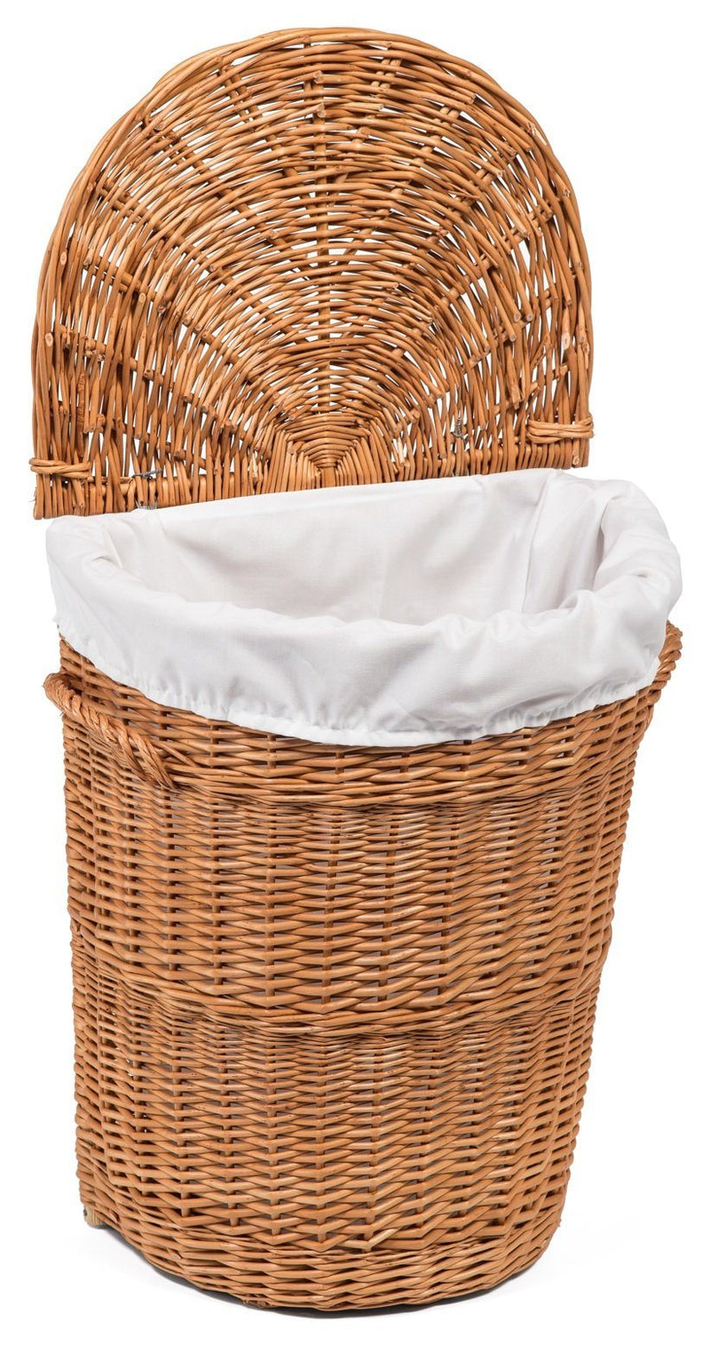 Wicker Lidded Laundry Basket Small Home & Garden Prestige Wicker 