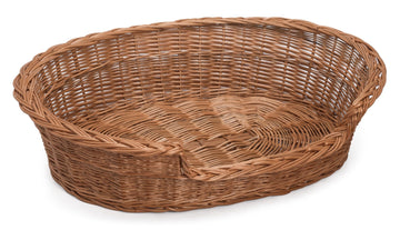 Wicker Pet Basket | Wicker Dog & Cat Bed | Prestige Wicker - Wicker Pet Basket