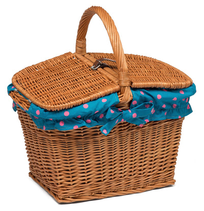 Wicker Picnic Hamper Basket lined Home & Garden Prestige Wicker 