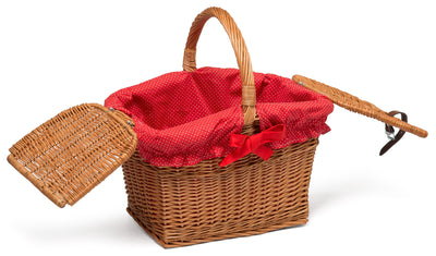Wicker Picnic Hamper Basket lined Home & Garden Prestige Wicker 