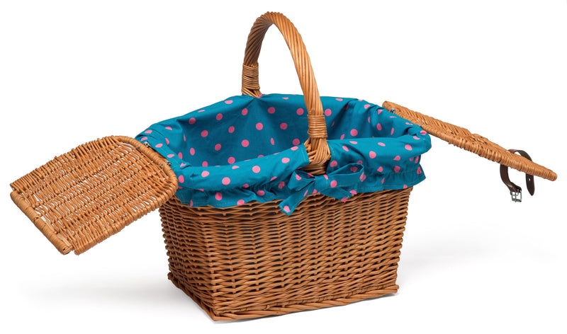 Wicker Picnic Hamper Basket lined Home & Garden Prestige Wicker 