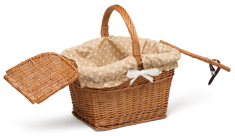 Wicker Picnic Hamper Basket lined Home & Garden Prestige Wicker 