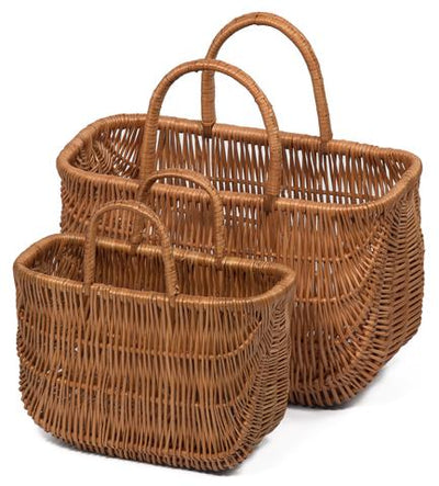 Wicker Shopping Basket Two Handles Home & Garden Prestige Wicker Small 
