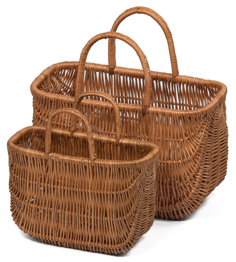 Wicker Shopping Basket / Two Handles Small Home & Garden Prestige Wicker 