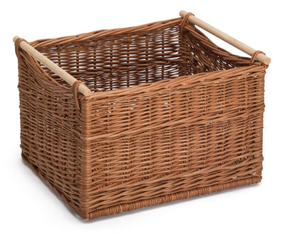 Wicker Storage Baskets Wooden Handles Home & Garden Prestige Wicker 