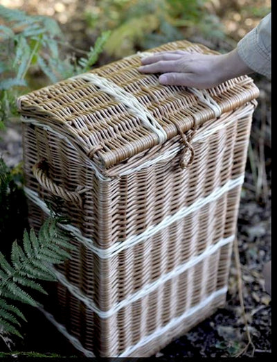 Wicker Tall Storage Trunk Home & Garden Prestige Wicker 