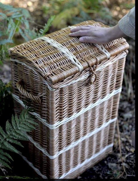 Wicker Tall Storage Trunk Home & Garden Prestige Wicker 