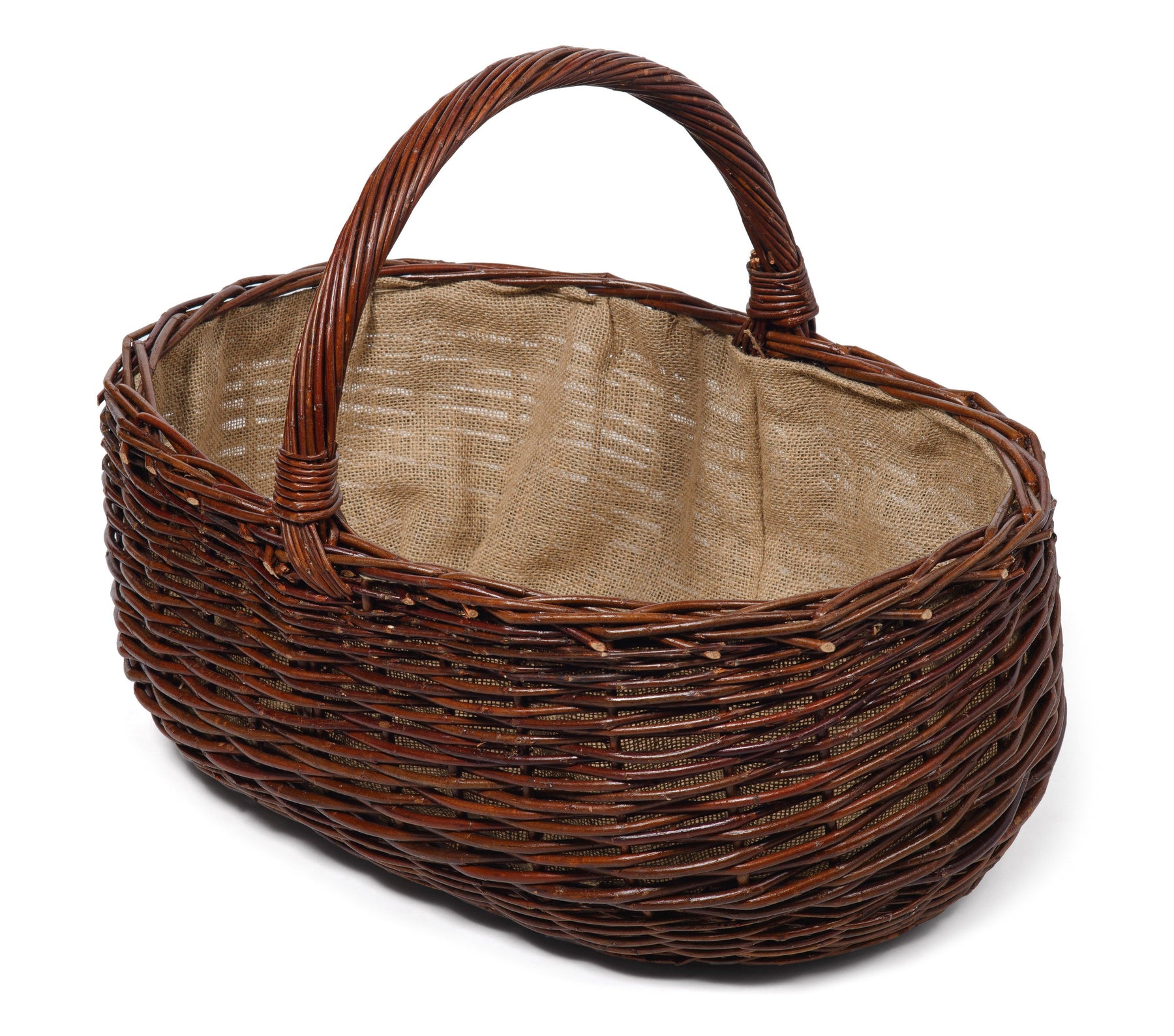 Wicker Trug , Log, Grocery Shopping Basket Prestige Wicker