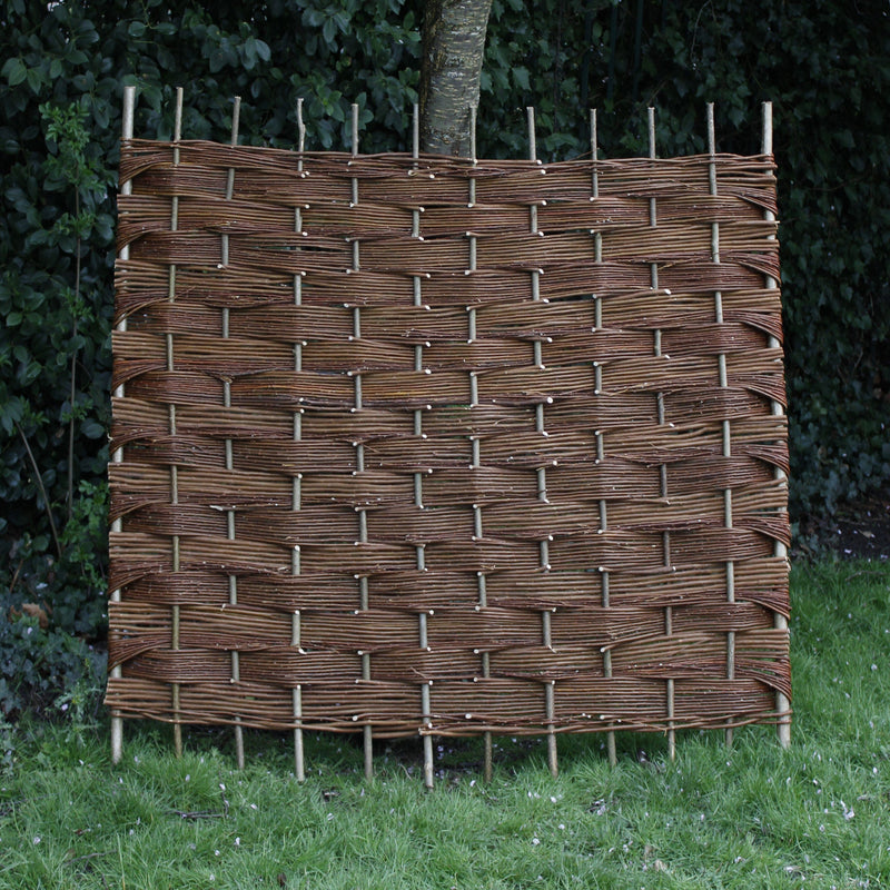 Willow Fence Panel Hurdle HOME AND GARDEN Prestige Wicker 6 feet by 4 feet 