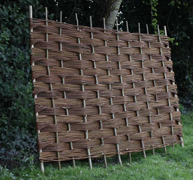 Willow Fence Panel Hurdle HOME AND GARDEN Prestige Wicker 6 feet by 5 feet 