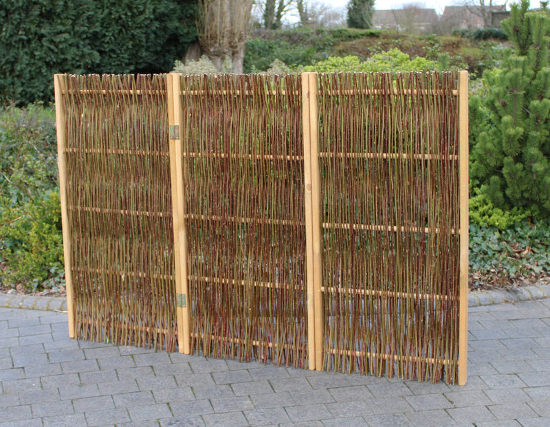 Willow Garden Privacy Screen Paravan Home & Garden Prestige Wicker 