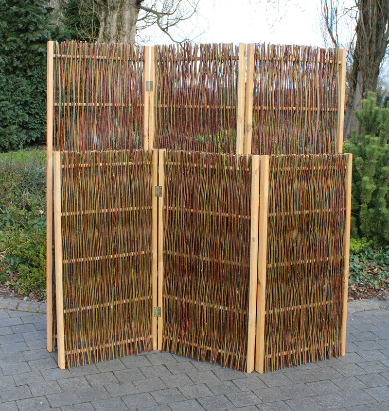 Willow Garden Privacy Screen Paravan Home & Garden Prestige Wicker 