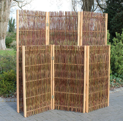 Willow Garden Privacy Screen Paravan Home & Garden Prestige Wicker 