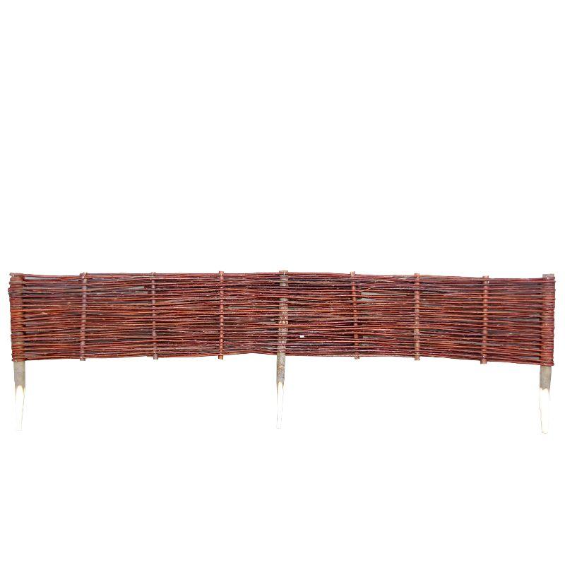 Willow Wicker Lawn Edging Fence Prestige Wicker Medium 