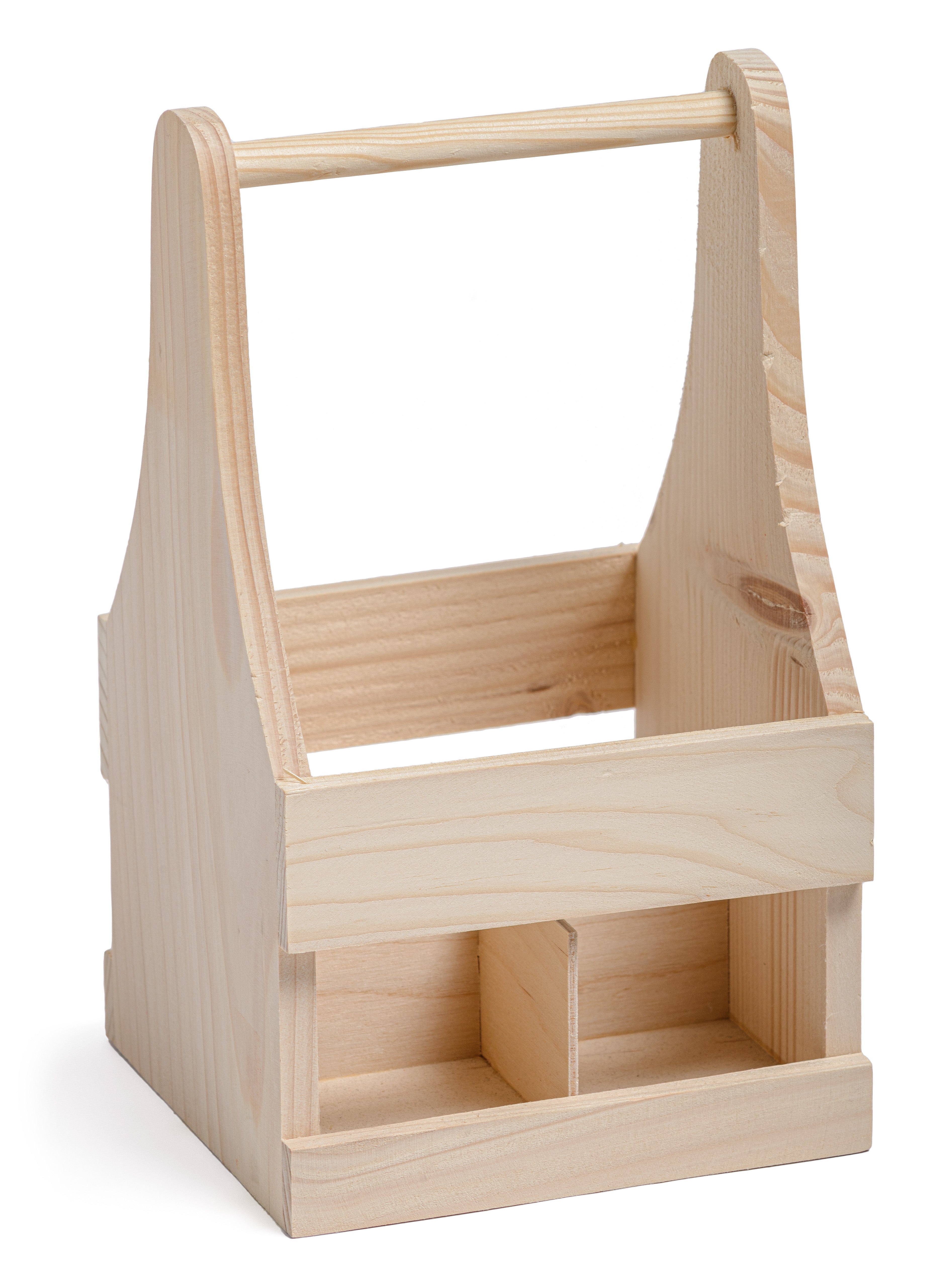 Wooden Condiment Basket with Handle Prestige Wicker