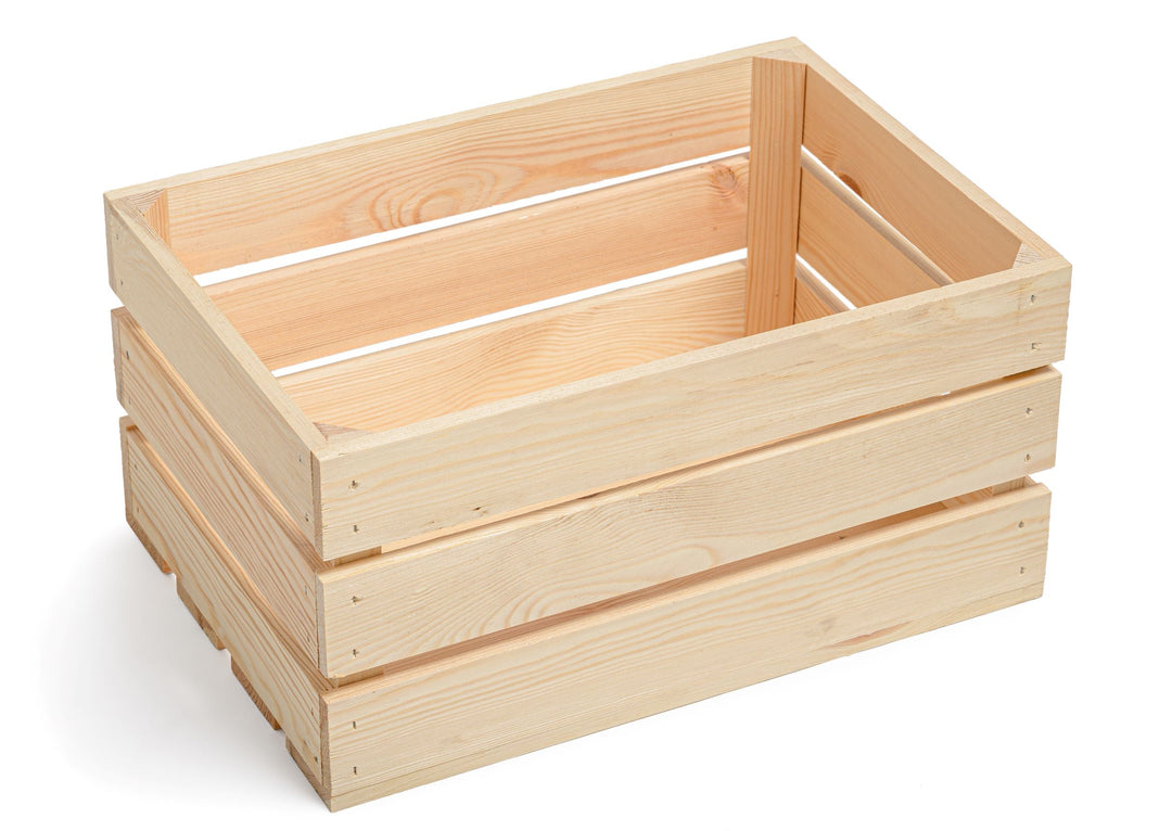 Wooden crate home organiser - storage HOME AND GARDEN Prestige Wicker 