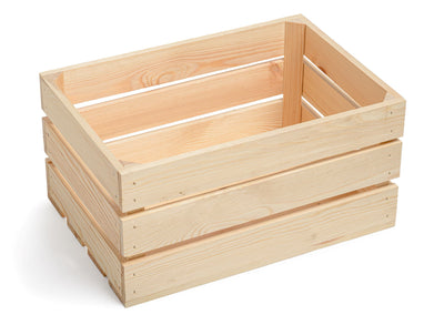 Wooden crate home organiser - storage HOME AND GARDEN Prestige Wicker 