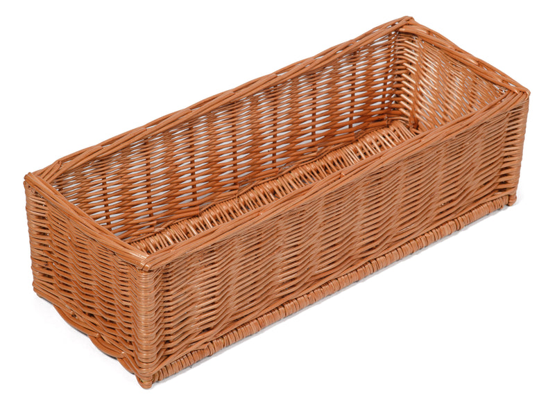 Wooden Display Stand With Three Wicker Baskets Display & Catering Prestige Wicker Brown basket only 