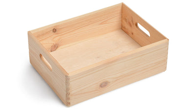 Wooden Storage Box - Safe Place Home & Garden Prestige Wicker Medium 