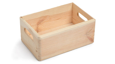 Wooden Storage Box - Safe Place Home & Garden Prestige Wicker Small 